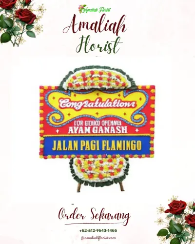 Bunga Papan Congratulation di Kutorejo